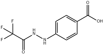 4-[2-(TRIFLUOROACETYL)HYDRAZINO]BENZOIC ACID 结构式