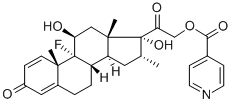 地塞米松异烟酸酯 结构式
