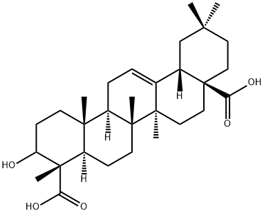 3-HYDROXY-12-OLEANENE-23,28-DIOIC ACID 结构式