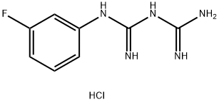 1-(3-氟苯基)双胍 盐酸盐 结构式