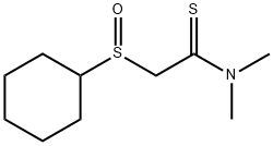 Ethanethioamide,  2-(cyclohexylsulfinyl)-N,N-dimethyl- 结构式