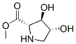 L-Proline, 3,4-dihydroxy-, methyl ester, (3R,4R)- (9CI) 结构式