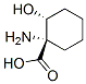 Cyclohexanecarboxylic acid, 1-amino-2-hydroxy-, (1S,2R)- (9CI) 结构式