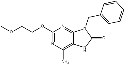 6-氨基-7,9-二氢-2-(2-甲氧基乙氧基)-9-(苯甲基)-8H-嘌呤-8-酮 结构式