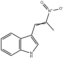 1-吲哚基-2-硝基丙烯 结构式