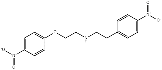 4-硝基-N-[2-(4-硝基苯氧基)乙基]苯乙胺 结构式