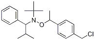 N-叔丁基-O-[1-[4-(氯甲基)苯基]乙基]-N-(2-甲基-1-苯丙基)羟胺 结构式