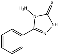 4-氨基-5-苯基-4H-1,2,4-三唑-3-硫醇 结构式