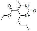 ETHYL 4-BUTYL-6-METHYL-2-OXO-1,2,3,4-TETRAHYDROPYRIMIDINE-5-CARBOXYLATE 结构式