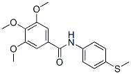 N-[4-(Methylthio)phenyl]-3,4,5-trimethoxybenzamide 结构式