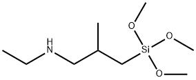 N-乙基-3-三甲氧基硅烷-2-甲基丙胺 结构式