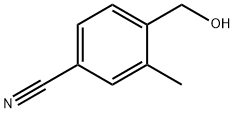 4-(羟甲基)-3-甲基苯甲腈 结构式
