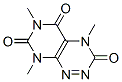 4,8-Dihydro-4,6,8-trimethylpyrimido[5,4-e]-1,2,4-triazine-3,5,7(6H)-trione 结构式