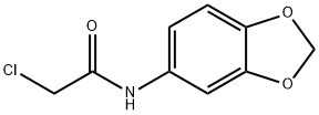 N-苯并[1,3]二氧五环-5-基-2-氯乙酰胺 结构式