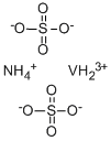 硫酸铵钒(III) 结构式