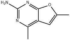 4,6-二甲基呋喃并[2,3-D]嘧啶-2-胺 结构式