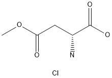 (R)-2-氨基-4-甲氧基-4-氧代丁酸盐酸盐 结构式