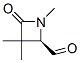 2-Azetidinecarboxaldehyde, 1,3,3-trimethyl-4-oxo-, (2R)- (9CI) 结构式