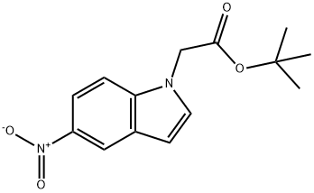 tert-Butyl (5-nitro-1H-indol-1-yl)acetate 结构式