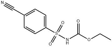 [(4-CYANOPHENYL)SULFONYL]-CARBAMIC ACID ETHYL ESTER 结构式