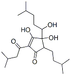 3,4-dihydroxy-4-(1-hydroxy-4-methylpentyl)-5-(3-methylbutyl)-2-(3-methyl-1-oxobutyl)cyclopent-2-en-1-one  结构式