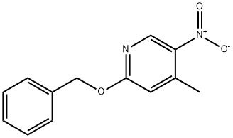 4-甲基-5-硝基-2-(苄氧基)吡啶 结构式