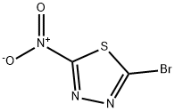 2-溴-5-硝基-1,3,4-噻二唑 结构式