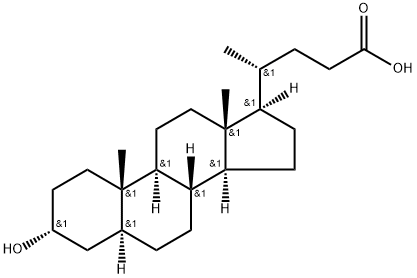 别石胆酸 结构式