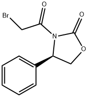 (4R)-3-(2-Bromoacetyl)-4-phenyl-1,3-oxazolidin-2-one 结构式