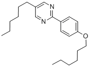 5-n-Hexyl-2-[4-(n-hexyloxy)phenyl]pyrimidine 结构式