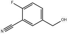 2-氟-5-(羟基甲基)苯甲腈 结构式