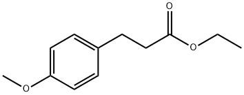 ETHYL 3-(4-METHOXYPHENYL)PROPANOATE 结构式