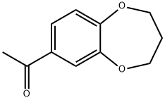 7-乙酰基-3,4-二氢-1,5-苯并二噁庚 结构式