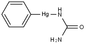 (phenylmercurio)urea  结构式