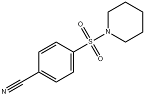 4-(哌啶-1-磺酰基)苯甲腈 结构式