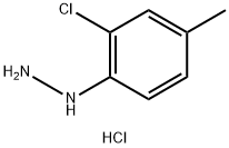 2-CHLORO-4-METHYLPHENYLHYDRAZINE HYDROCHLORIDE 结构式