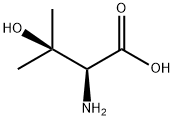 (S)-(+)-2-氨基-3-羟基-3-甲基丁酸 结构式