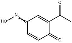 2-Acetyl-4-(hydroxyimino)-2,5-cyclohexadien-1-one 结构式