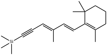 1,3,3-TriMethyl-2-[(1E,3E)-3-Methyl-6-(triMethylsilyl)-1,3-hexadien-5-yn-1-yl]-cyclohexene 结构式
