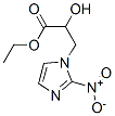 ethyl 2-hydroxy-3-(2-nitroimidazol-1-yl)propanoate 结构式