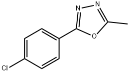 2-(4-氯苯基)-5-甲基-1,3,4-恶二唑 结构式