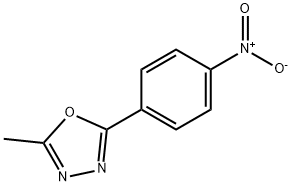 2-甲基-5-(4-硝基苯基)-1,3,4-二唑 结构式