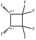 顺-1,1,2,2,3,4-六氟环丁烷 结构式