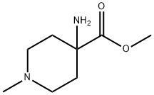 4-AMINO-1-METHYL-PIPERIDINE-4-CARBOXYLIC ACID METHYL ESTER 结构式