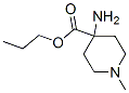 4-Piperidinecarboxylicacid,4-amino-1-methyl-,propylester(9CI) 结构式