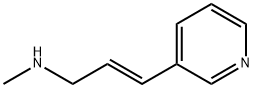 2-Propen-1-amine,N-methyl-3-(3-pyridinyl)-,(2E)-(9CI) 结构式