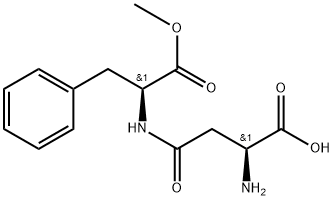 Β-天冬氨酰-苯丙氨酸甲基酯 结构式