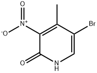 5-溴-4-甲基-3-硝基-2(1H)-吡啶酮 结构式