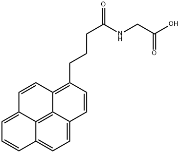 N-4-(1-Pyrene)butyroylglycine 结构式