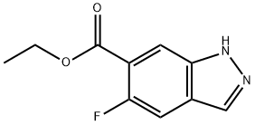 ethyl 5-fluoro-1H-indazole-6-carboxylate 结构式